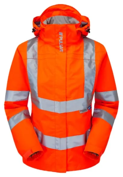 PULSAR Rail Hi Vis Ladies Unlined Storm Coat-PR705