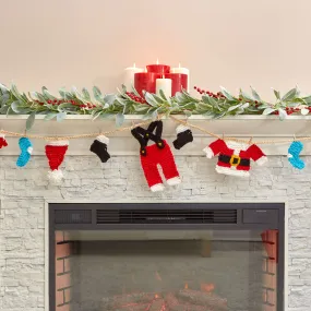 Red Heart Knit Santa's Wardrobe Garland