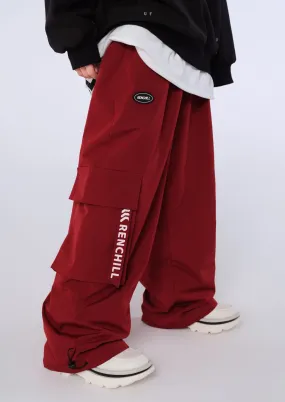 RenChill Wine Red Baggy Ski Snowboard Pants