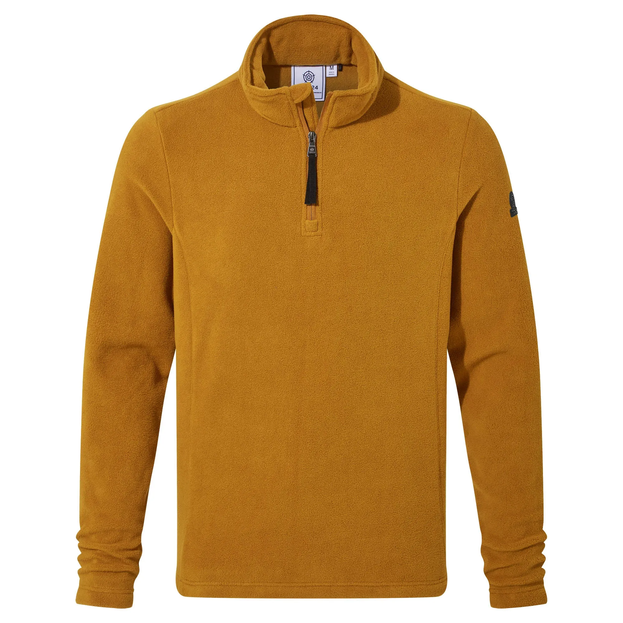 Revive Mens Quarter Zip Fleece - Rich Ochre