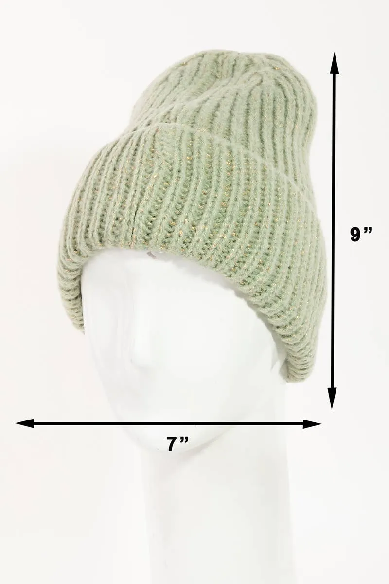 Ribbed Knit Beanie