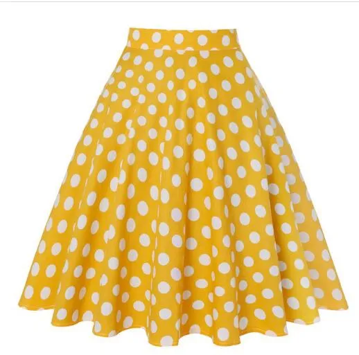 Robe Summer Travel Casual 50s 60s Women Skirt Lemon Floral Print Costume Cotton A-Line Knee-Length Plus Size Pin Up Swing Jurken