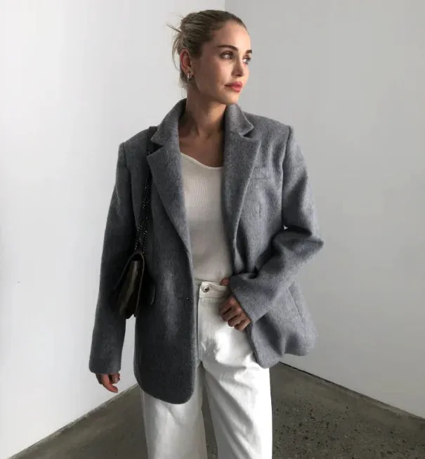 Sable Elegance Blazer Jacket