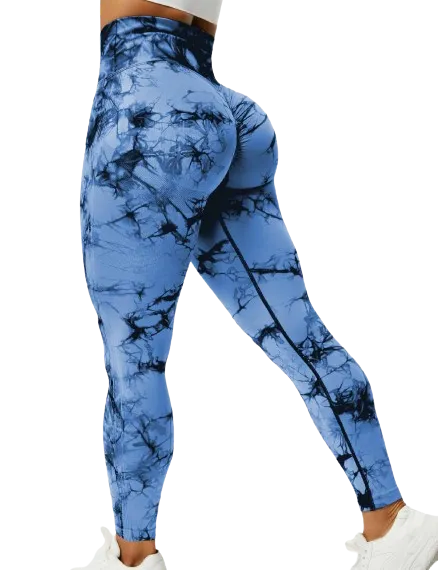 Scrunch Butt Leggings, Bum Enhancing Leggings - Tie Dye Scrunch Leggings