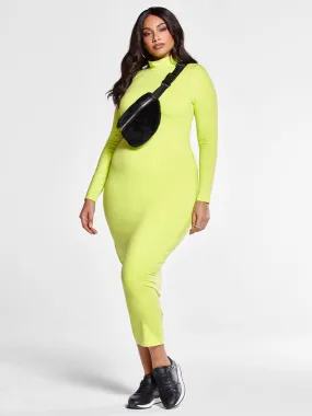 Shandra Mockneck Bodycon Maxi Dress