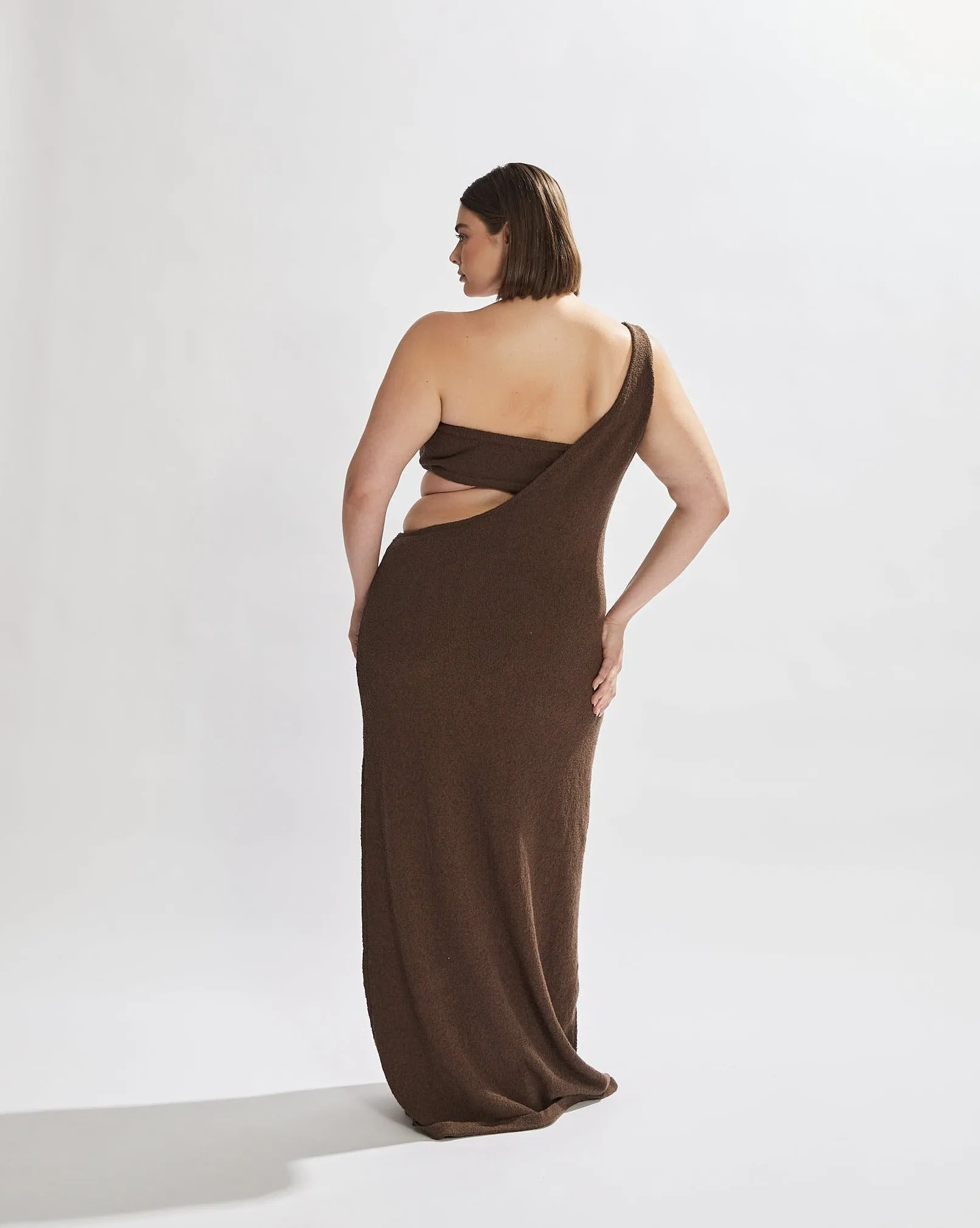 Solei Knit Maxi Dress Chocolate