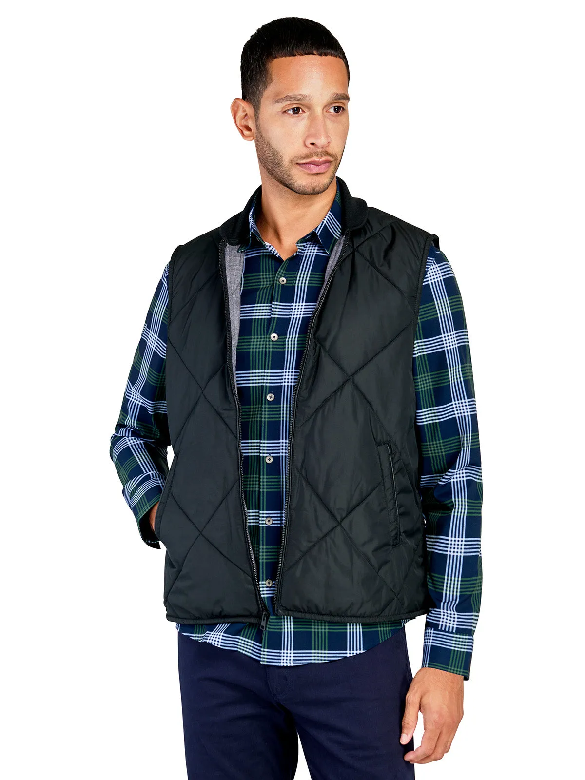 Solid Quilted Vest