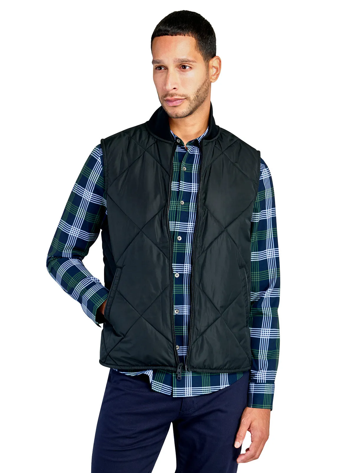 Solid Quilted Vest