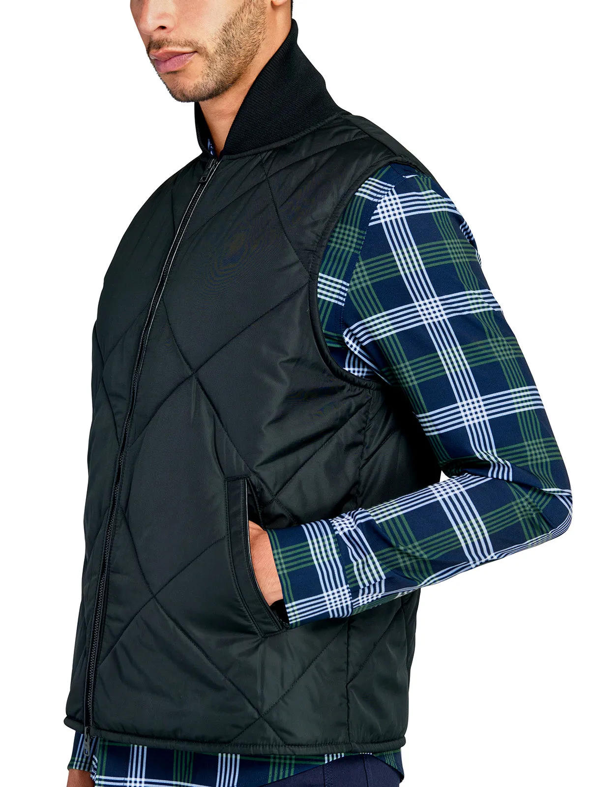 Solid Quilted Vest