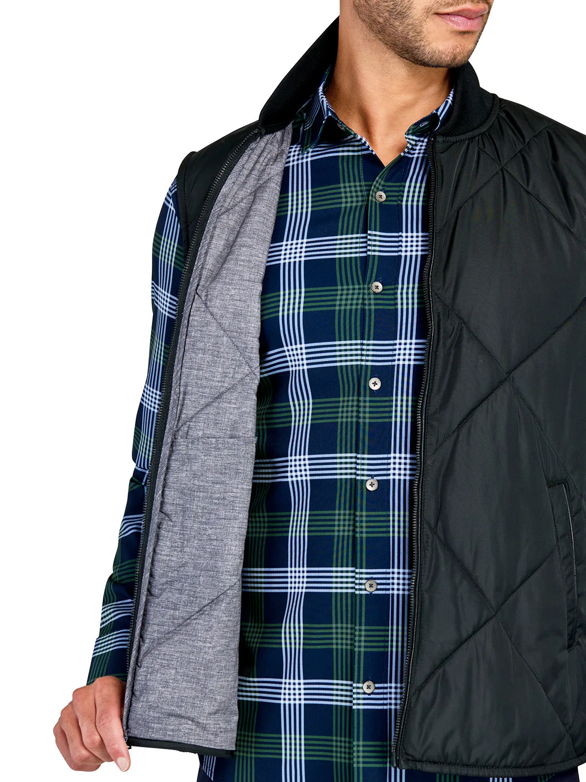 Solid Quilted Vest