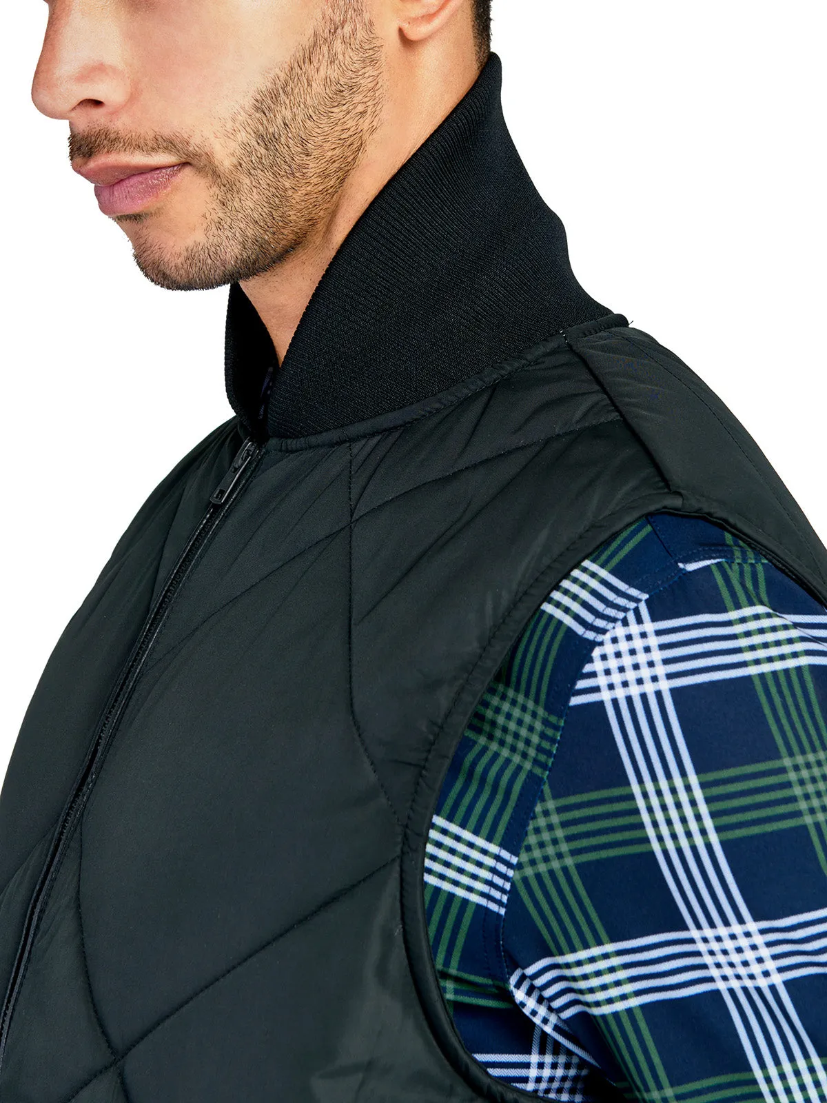 Solid Quilted Vest