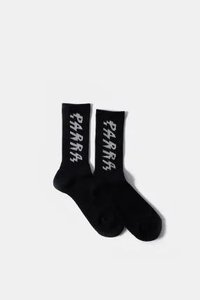 Spiked Logo Crew Socks