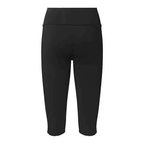 Sports Casual Women Mesh Patchwork High Waist Cropped Leggings