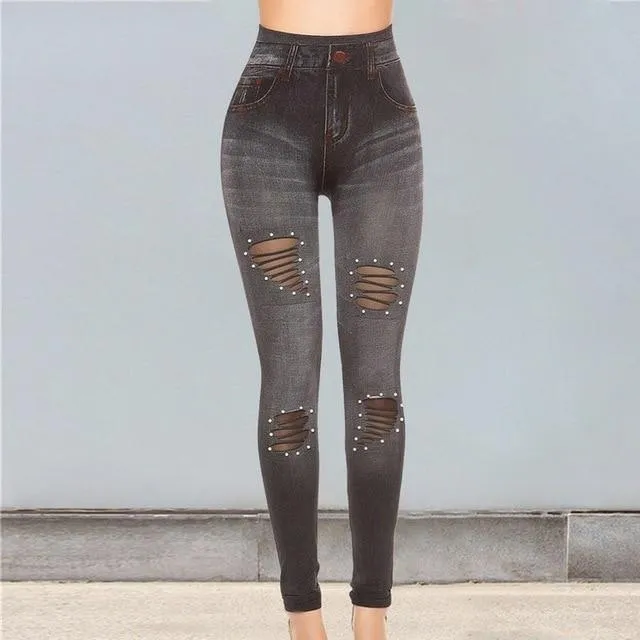 Stretch High Waist Skinny Jeans