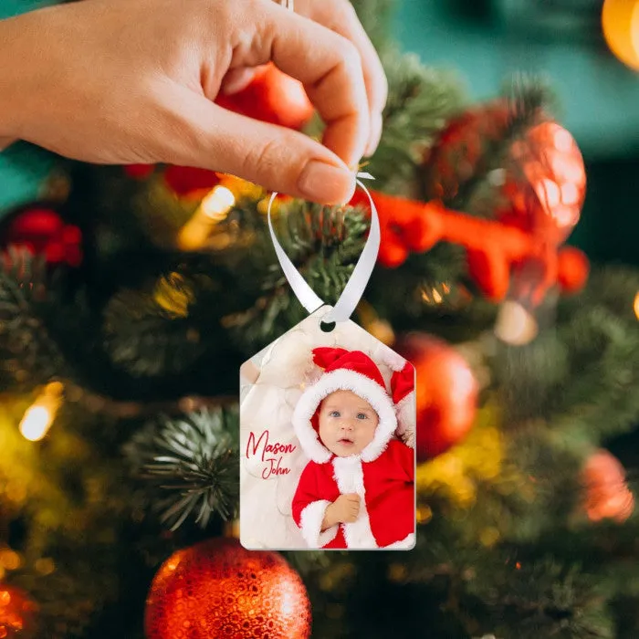 SUBLIMATION GLOSS WHITE ALUMINUM TAG ORNAMENT