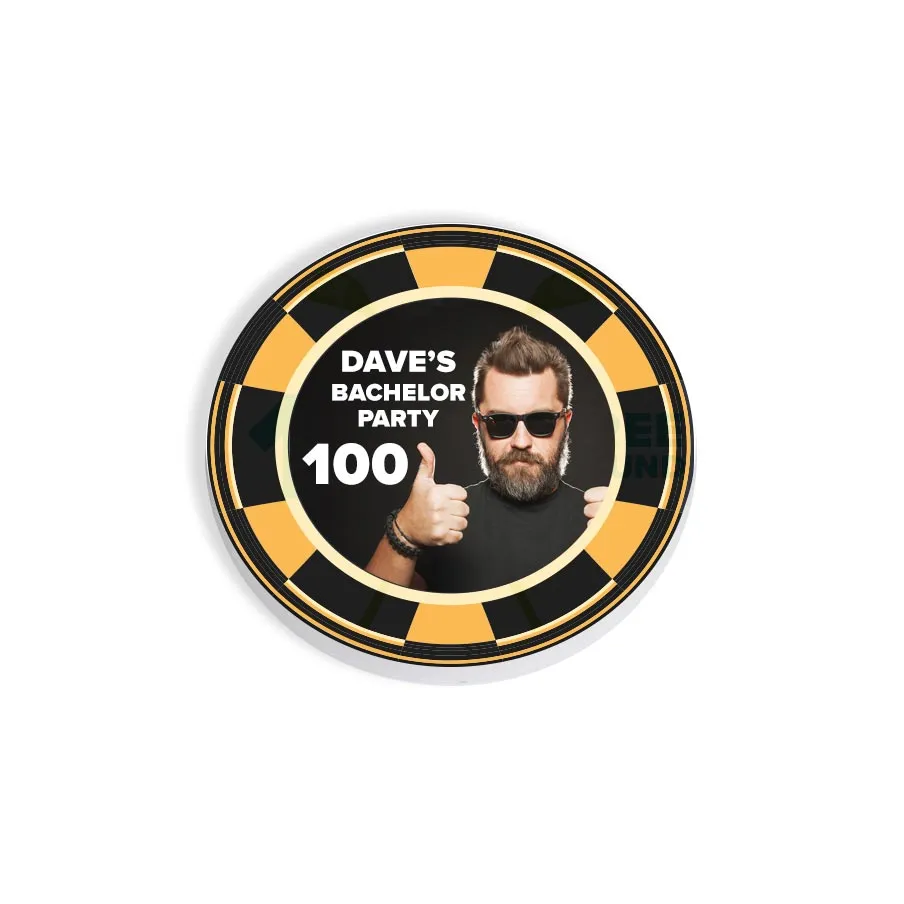 SUBLIMATION MATTE WHITE 2" POKER CHIP