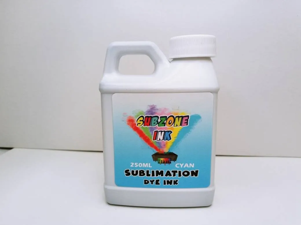 SubZone Ink 4 Color Ink for Epson Printers (250ml bottles)