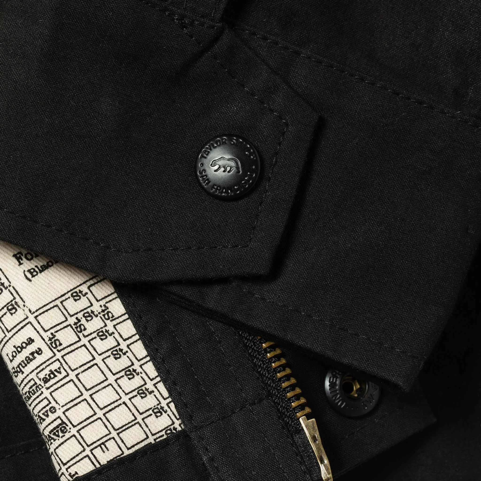 The Bomber Jacket in Black Dry Wax