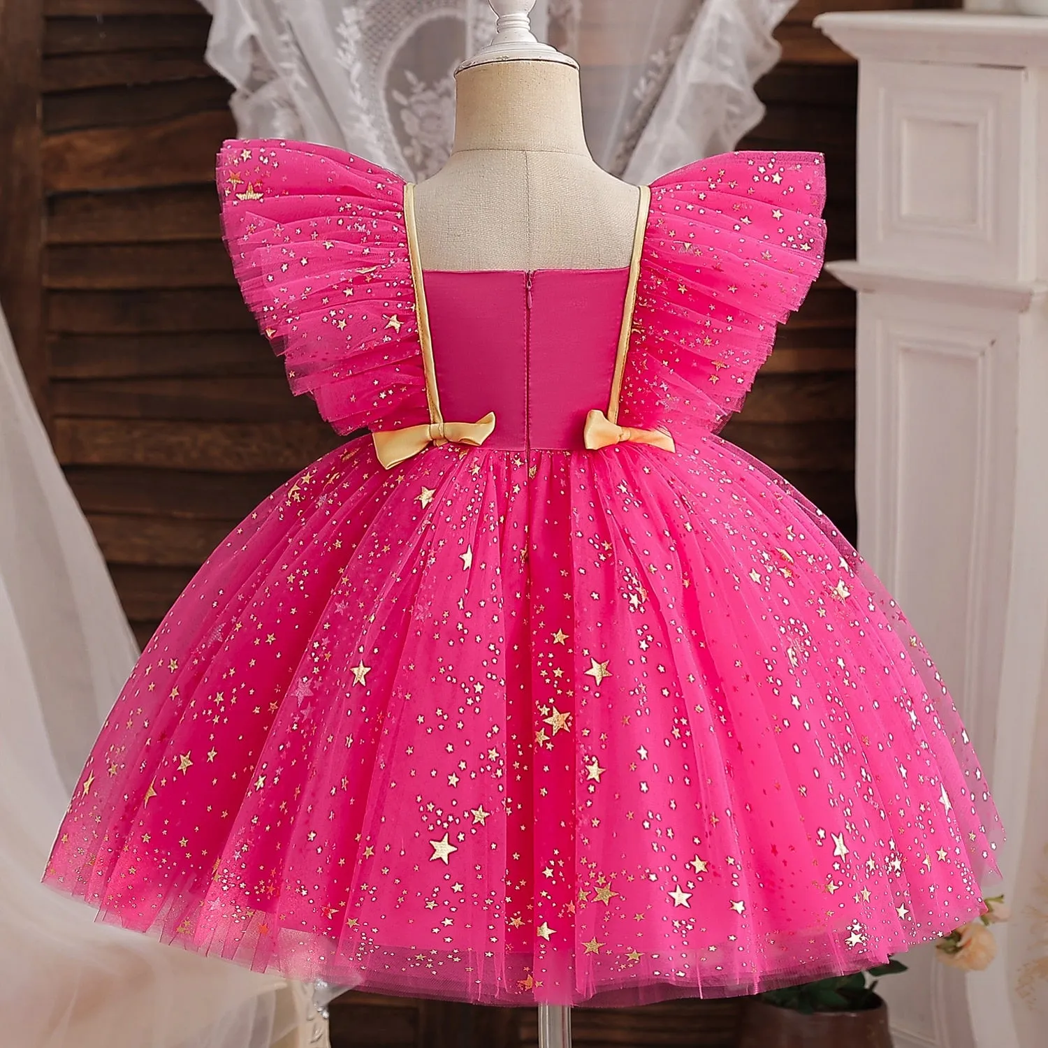 Toddler Birthday Princess Dress 1-5 Yrs Tulle Tutu