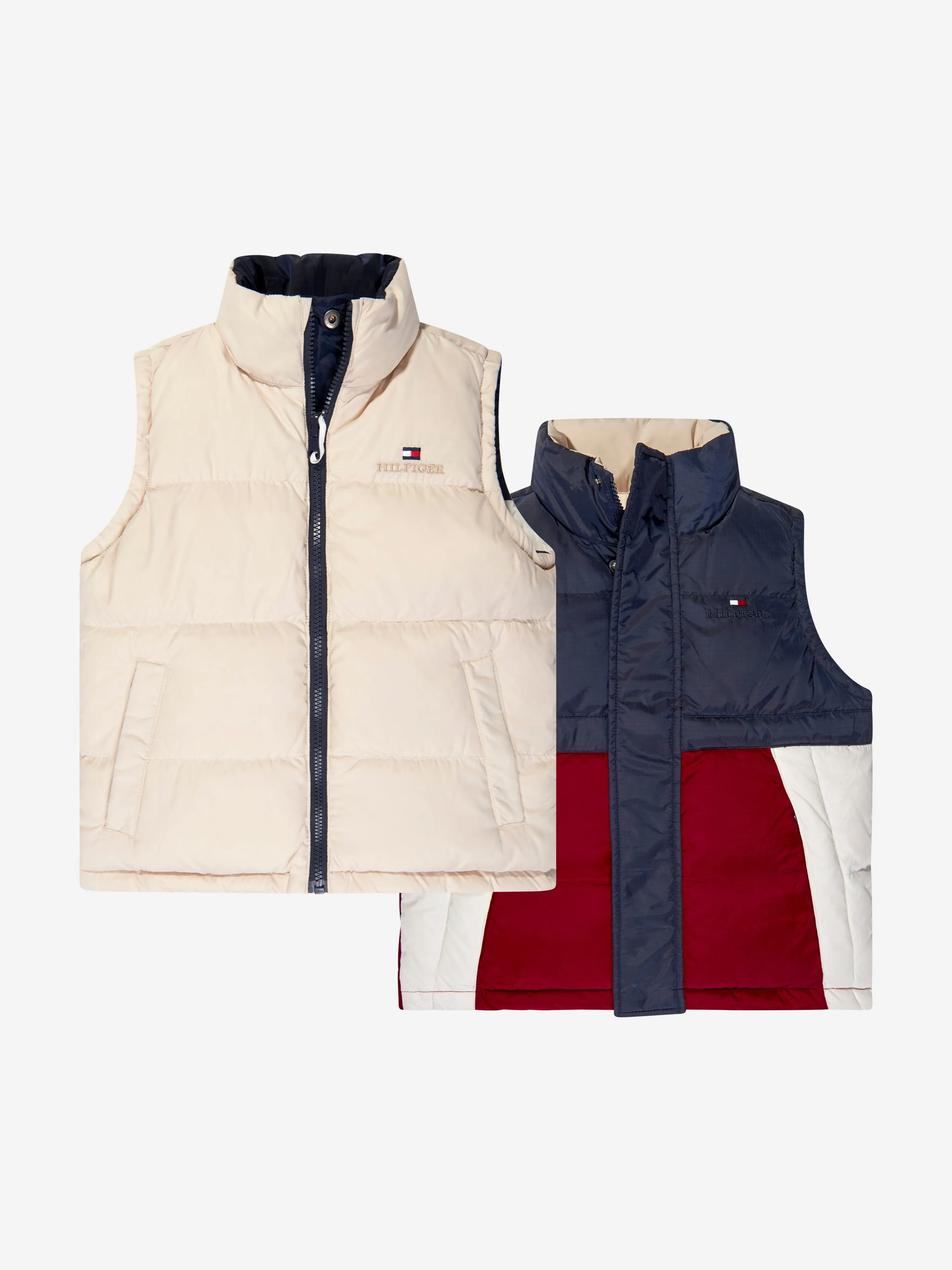 Tommy Hilfiger Kids Reversible Down Vest in Navy