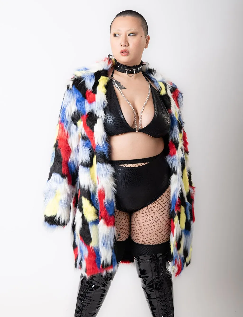 TUCAN FAUX FUR JACKET - MID LENGTH ✰ MADE 4 U ✰