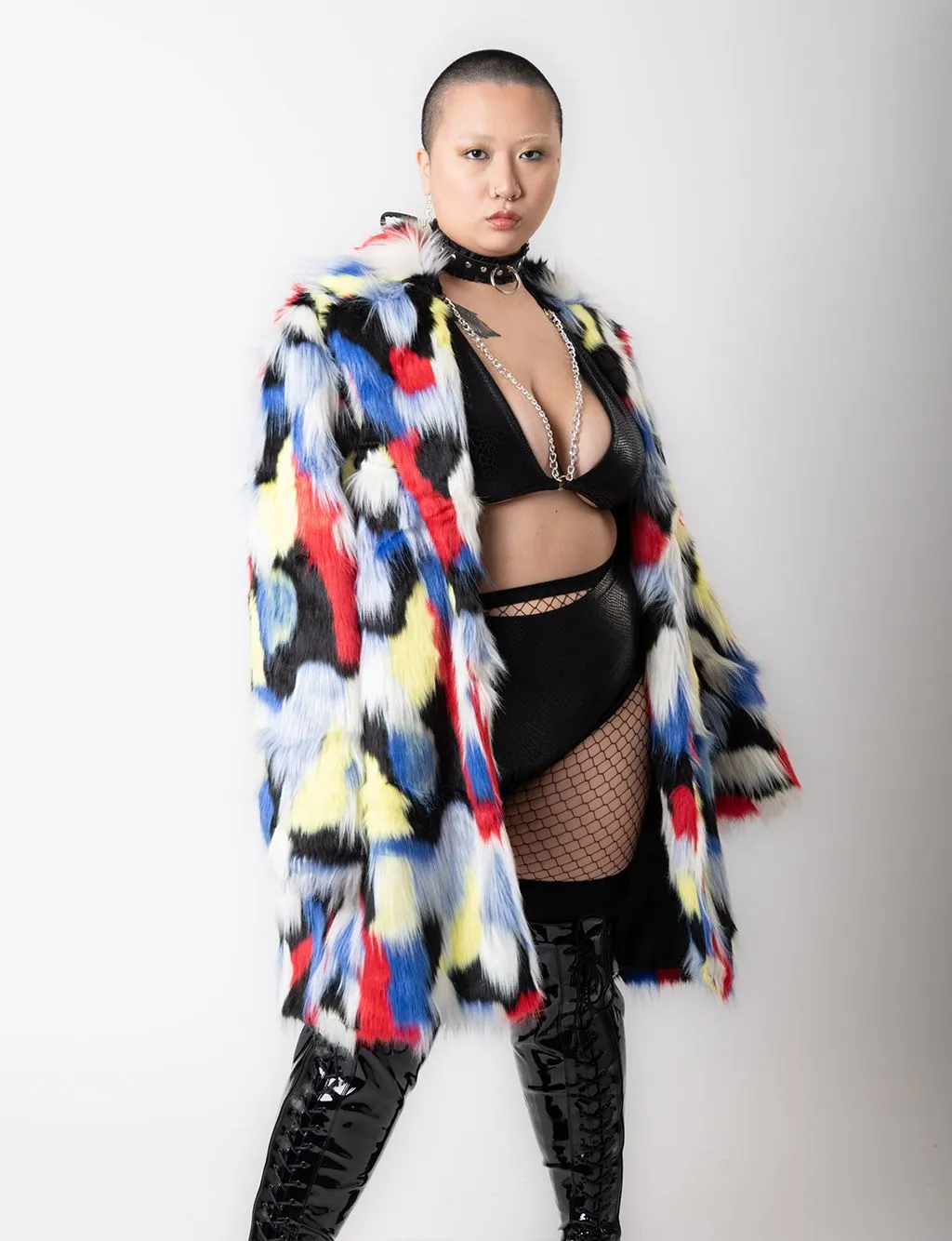 TUCAN FAUX FUR JACKET - MID LENGTH ✰ MADE 4 U ✰