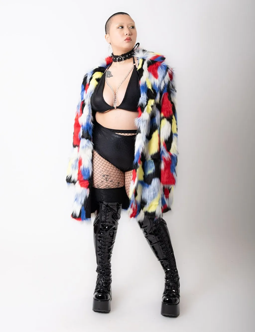 TUCAN FAUX FUR JACKET - MID LENGTH ✰ MADE 4 U ✰