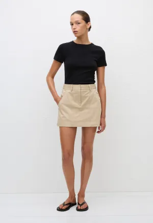 Utility Mini Skirt - Sand