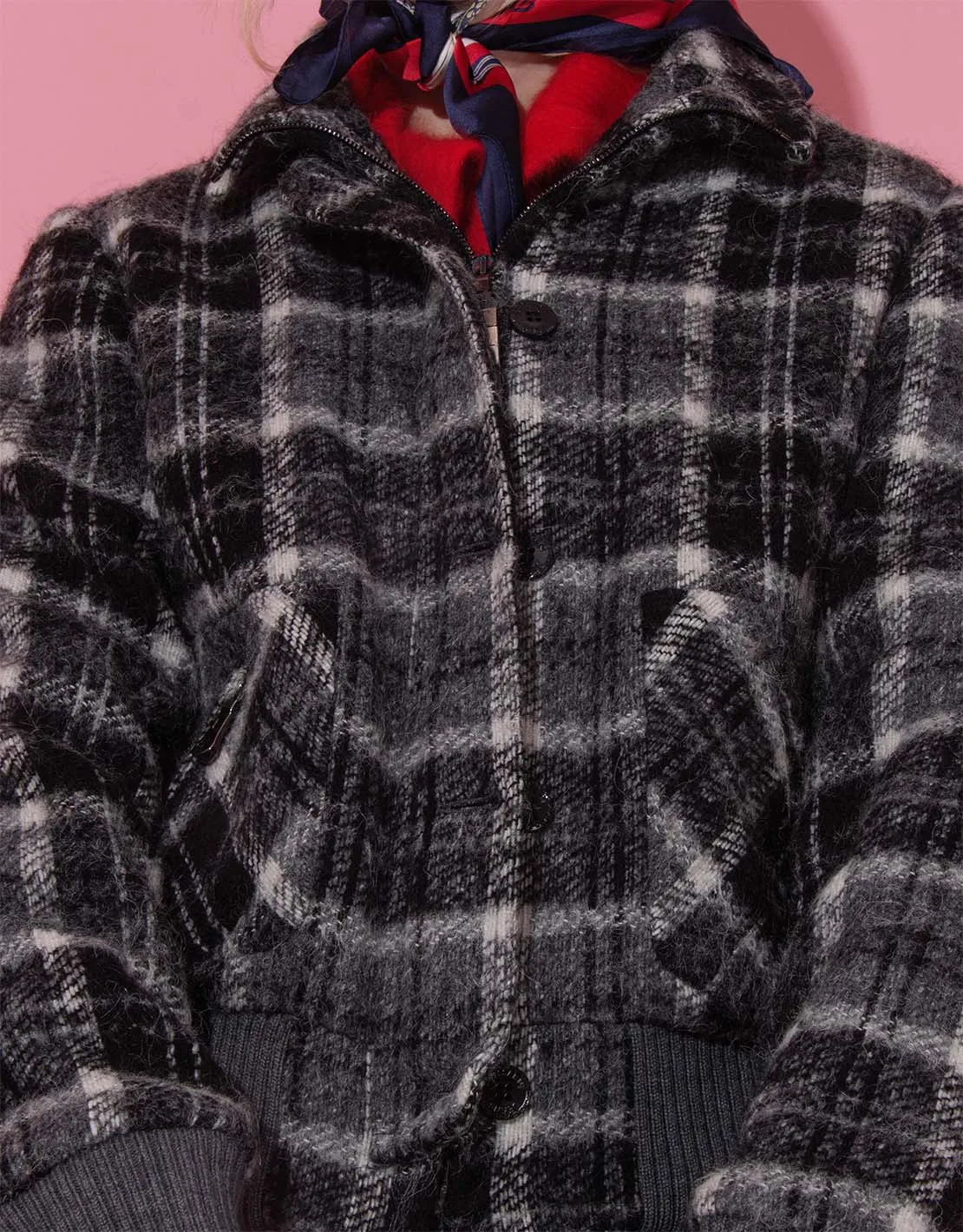 Vintage Trussardi checkered coat