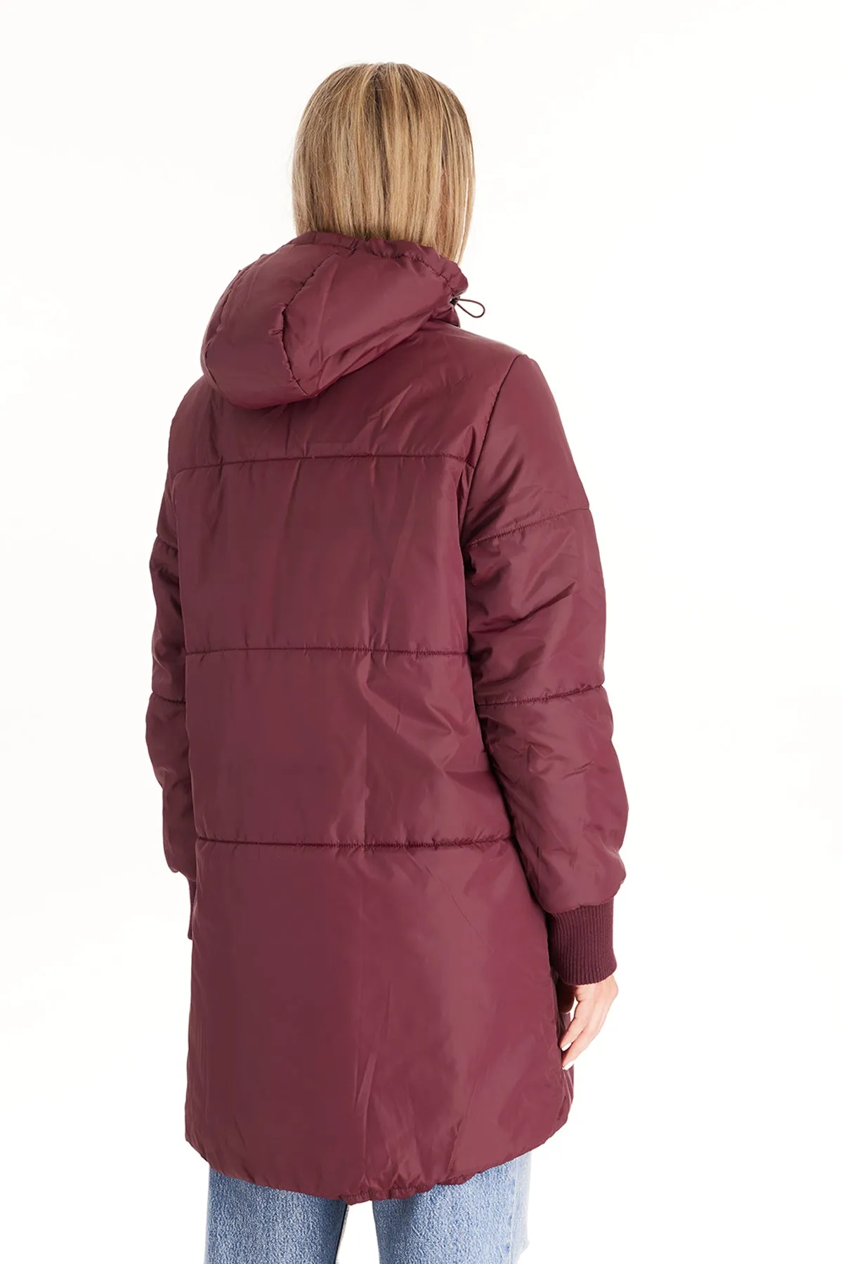 Waterproof Mid-Thigh Bomber Winter Coat