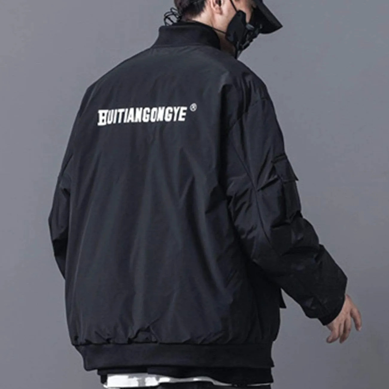 WLS Functional Labeling Bomber Jacket