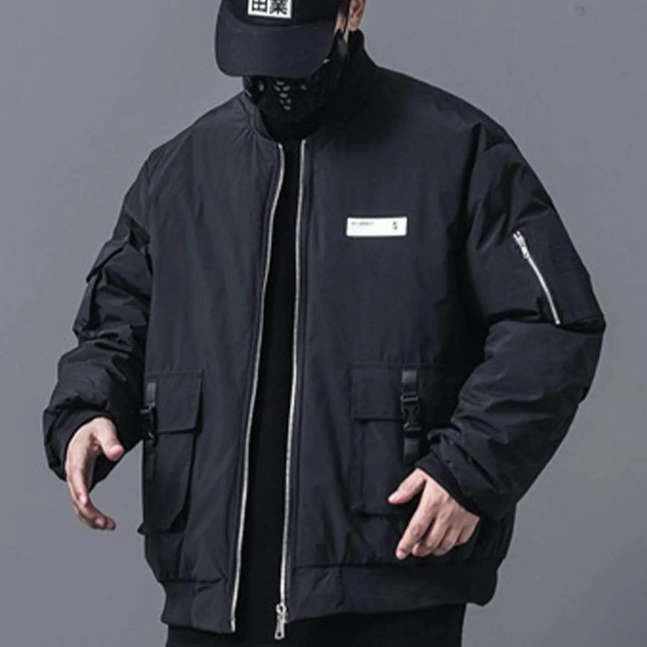 WLS Functional Labeling Bomber Jacket