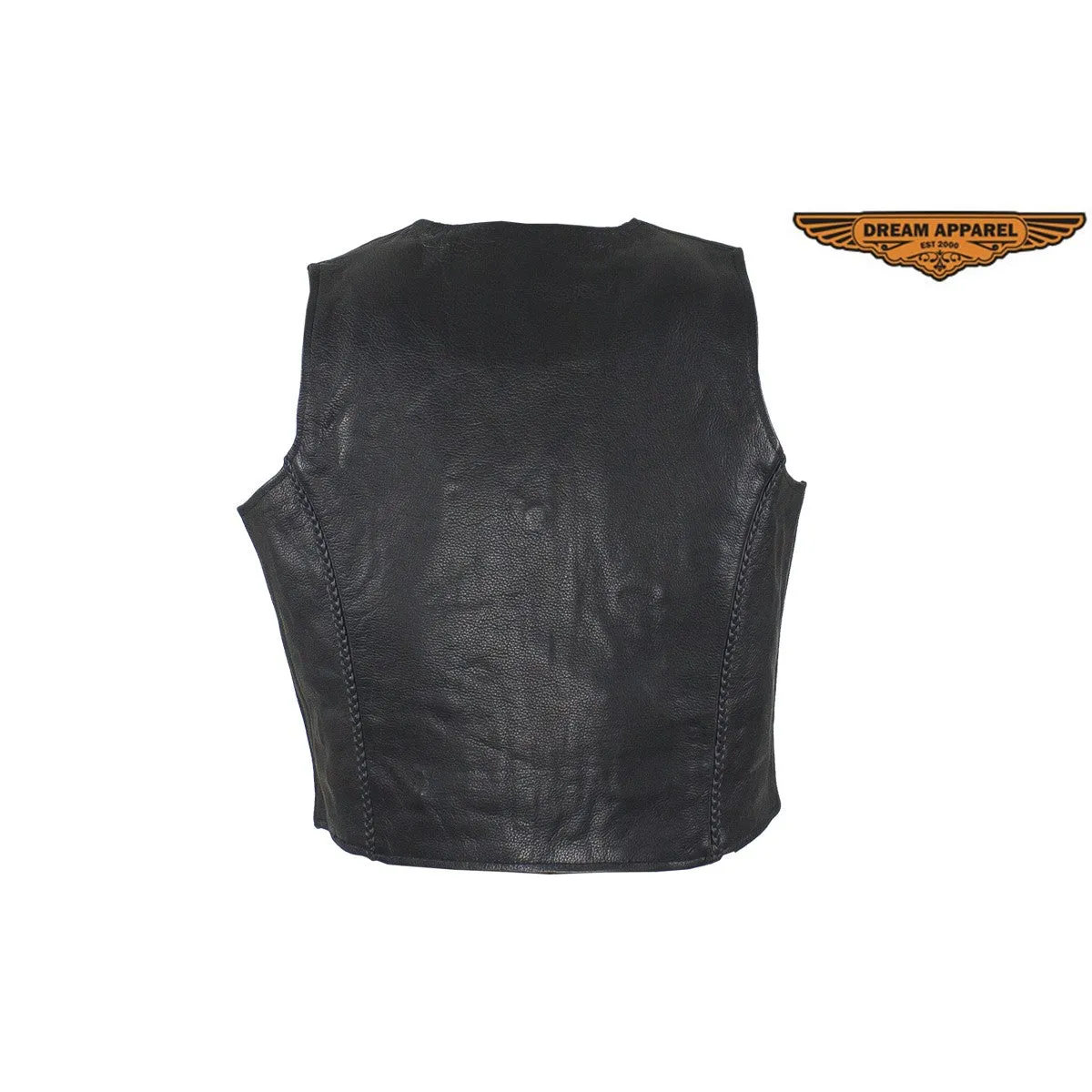 Womens Classic Leather Vest