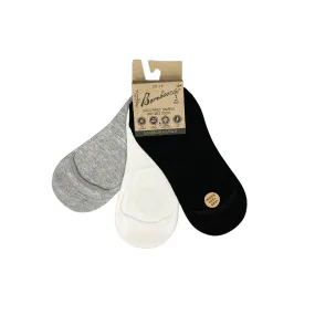 Women's No Show Bamboo Socks - 3 Pack