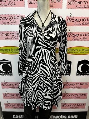 Zebra Half Zip Tunic (Size S)