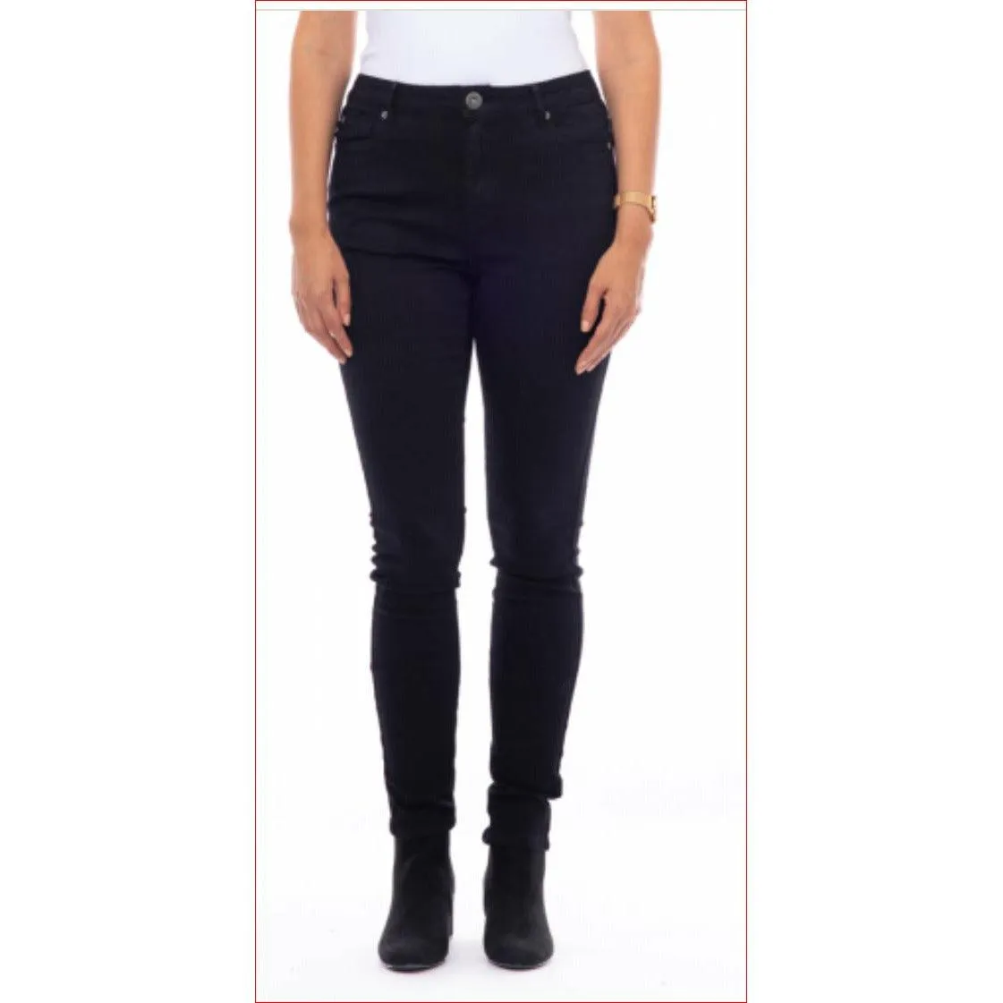 Zip Front Stretch Jeans